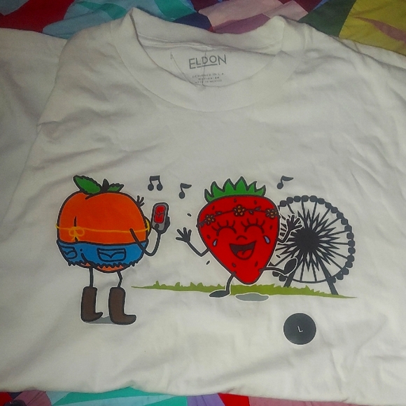 Coachella Ready. Designed In L.a. Fruity Festival Grqphic Tee. Nwt. Sz L. - Picture 1 of 4